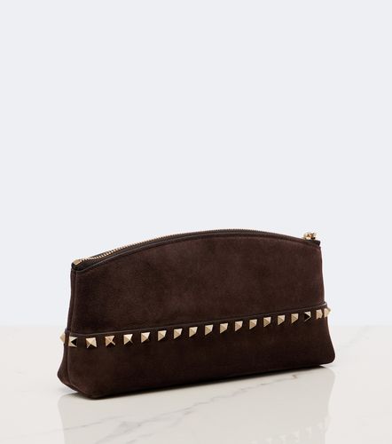 Pochette Rockstud Small en daim - Valentino Garavani - Modalova