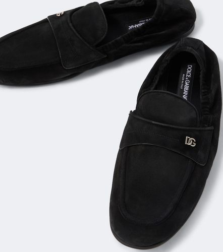 Dolce&Gabbana Mocassins DG en daim - Dolce&Gabbana - Modalova