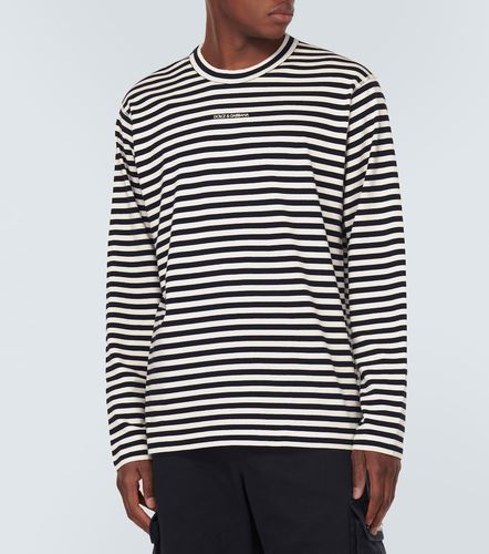 T-shirt en coton à rayures - Dolce&Gabbana - Modalova