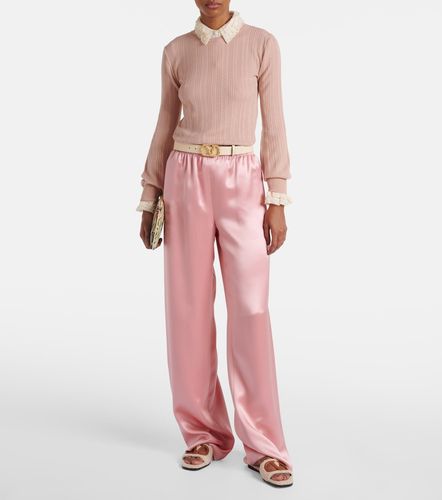 Mules VLogo en shearling synthétique - Valentino Garavani - Modalova
