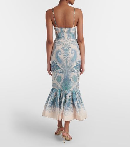 Robe de cocktail Illuminate en soie et lin - Zimmermann - Modalova
