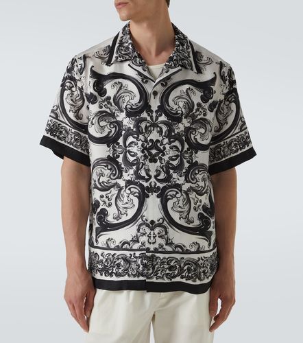 Chemise Majolica en soie - Dolce&Gabbana - Modalova