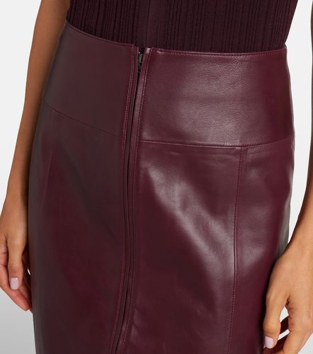 Victoria Beckham Jupe midi en cuir - Victoria Beckham - Modalova