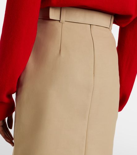 Jupe crayon en coton à ceinture - Moncler - Modalova