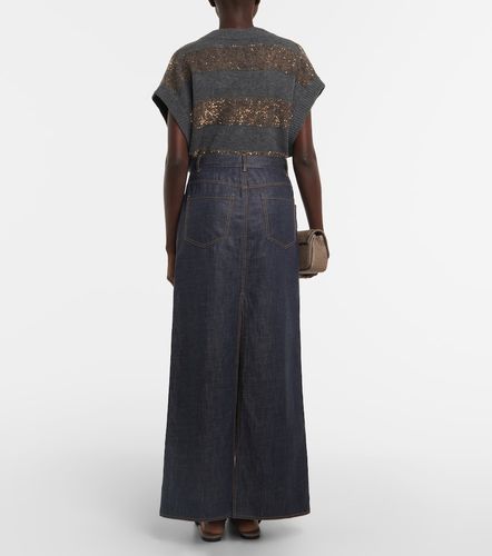 Jupe longue en denim - Brunello Cucinelli - Modalova