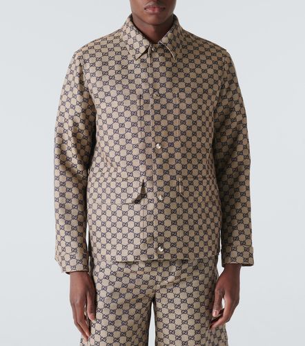 Veste GG en toile de lin mélangé - Gucci - Modalova