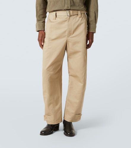 Pantalon Twisted en coton et lin - Lemaire - Modalova