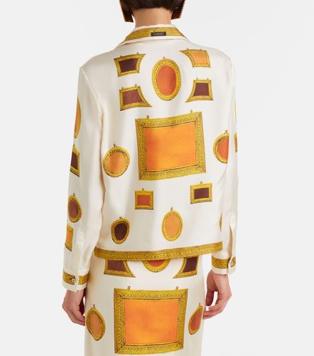 Versace Chemise en soie à imprimé - Versace - Modalova