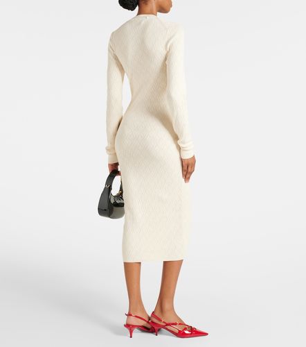 Robe midi en coton et laine - Ami Paris - Modalova
