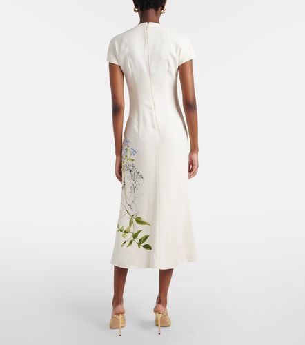 Robe midi à fleurs - Monique Lhuillier - Modalova