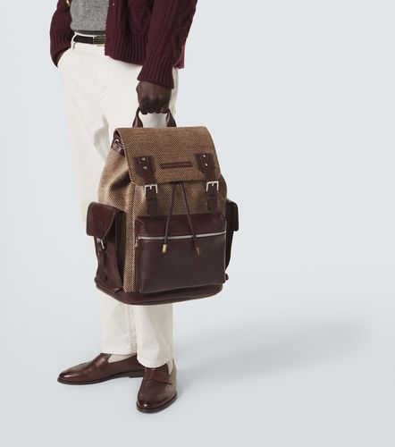 Sac à dos en toile et cuir - Brunello Cucinelli - Modalova