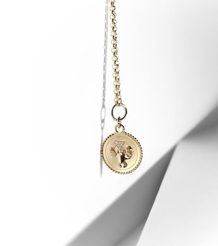Collier Protection en or 18 ct et diamants - FoundRae - Modalova