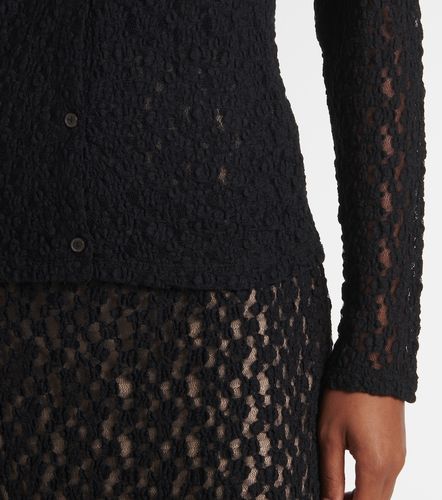 Top en dentelle transparente à fleurs - Vince - Modalova