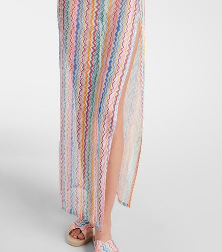 Robe longue asymétrique Zigzag - Missoni - Modalova