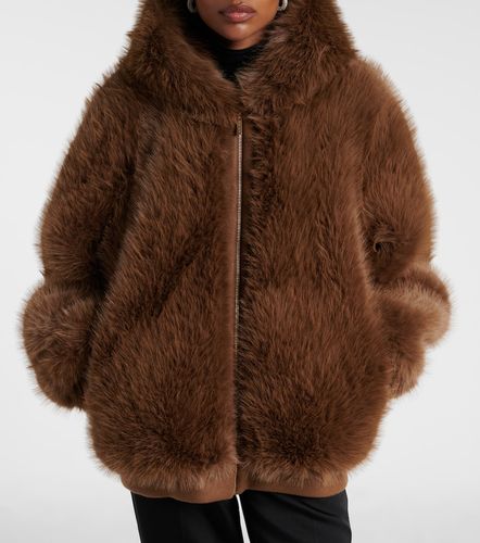 Veste en shearling à capuche - Elie Saab - Modalova
