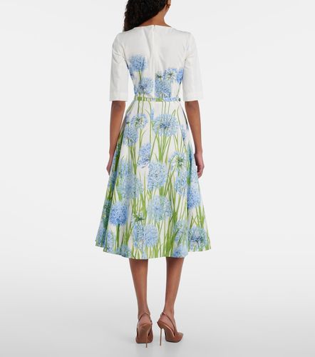 Robe midi à fleurs - Oscar de la Renta - Modalova