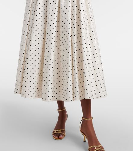 Robe midi en bouclé à pois - Self-Portrait - Modalova