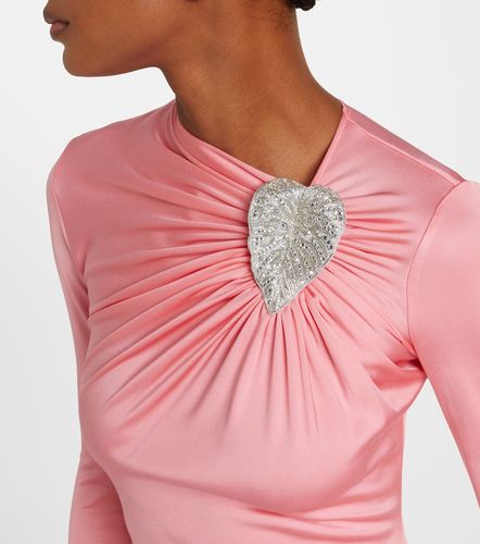 Robe en satin à ornement - David Koma - Modalova