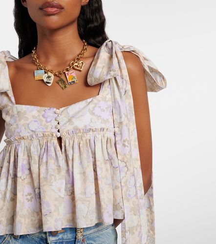 Chloé Top en coton à fleurs - Chloe - Modalova