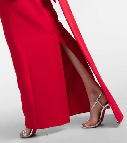 Robe longue cape à broderies - Safiyaa - Modalova