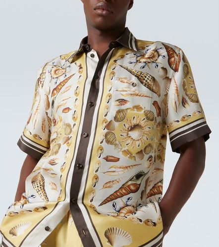 Chemise imprimée en sergé de soie - Dolce&Gabbana - Modalova