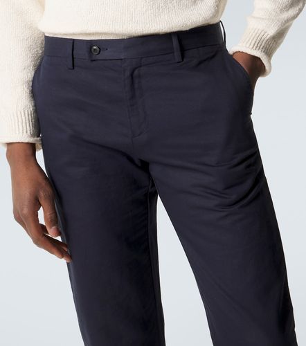 Pantalon droit en coton et lin - Sunspel - Modalova