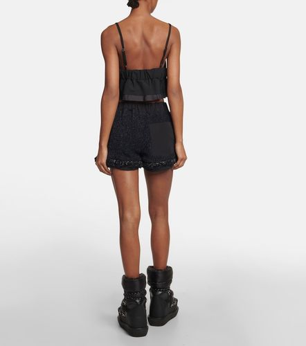 Short en tweed de coton mélangé - Sacai - Modalova