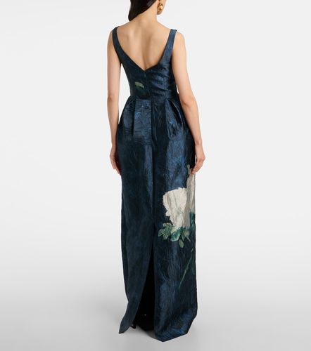 Robe longue en jacquard à fleurs - Erdem - Modalova