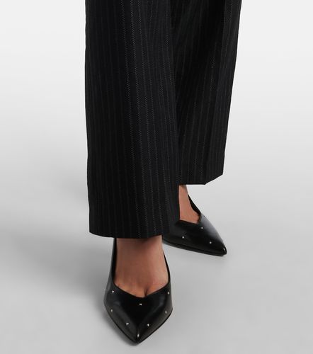 Pantalon droit Noanda rayé en laine mélangée - Isabel Marant - Modalova