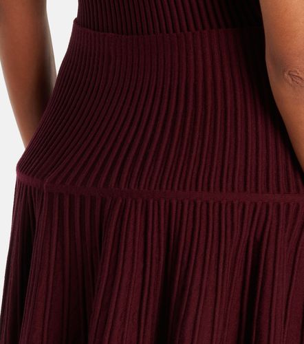 Alaïa Mini-jupe côtelée en laine mélangée - Alaia - Modalova