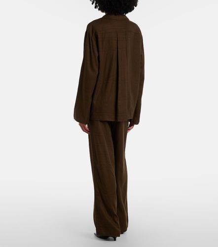 Pantalon de pyjama Monogram en flanelle - Toteme - Modalova