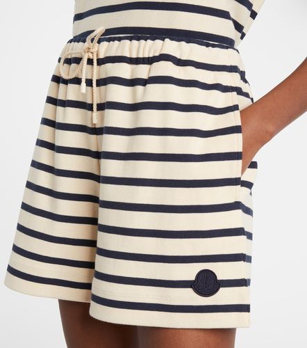 Moncler Short rayé en coton - Moncler - Modalova
