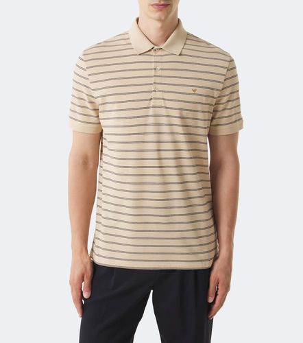 Polo VGold en coton à rayures - Valentino - Modalova