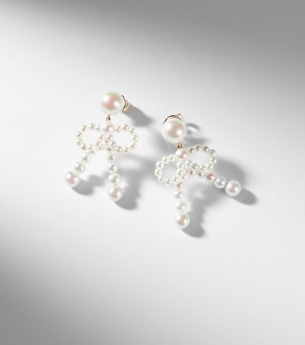 Boucles d'oreilles Bow en or 14 ct et perles d'eau douce - Sophie Bille Brahe - Modalova