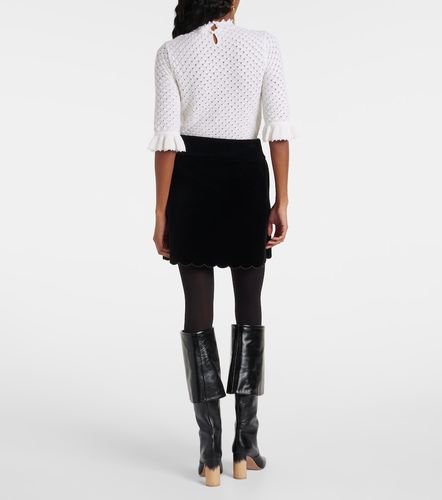 Chloé Mini-jupe en velours de coton - Chloe - Modalova