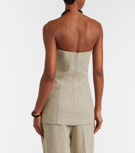 Toteme Top bustier en lin - Toteme - Modalova