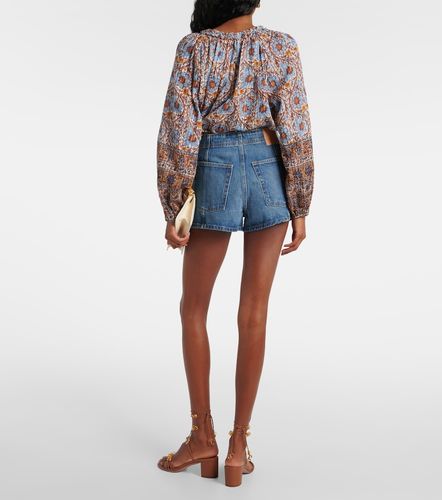 Ulla Johnson Short Camille en denim - Ulla Johnson - Modalova
