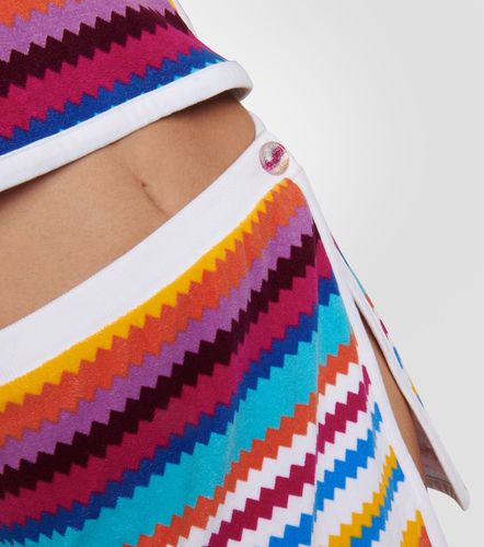 Mini-jupe rayée en coton mélangé - Missoni Mare - Modalova