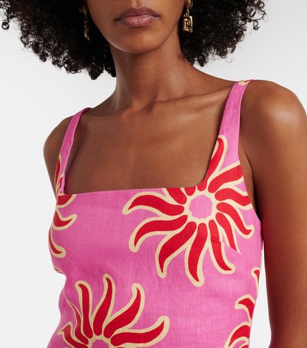 Robe Clara imprimée en lin - Cala de la Cruz - Modalova