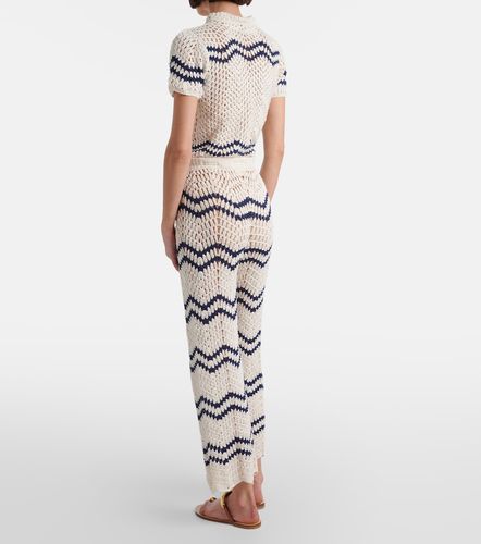Pantalon ample Nautical en crochet de coton - Anna Kosturova - Modalova