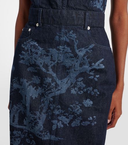 Erdem Robe crayon imprimée en jean - Erdem - Modalova
