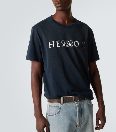T-shirt imprimé en coton mélangé - Loewe - Modalova