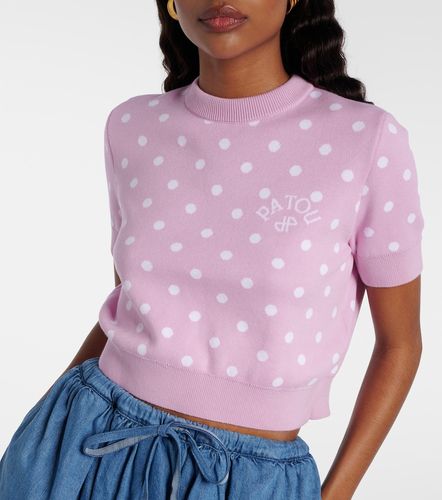 Pull en coton mélangé à pois - Patou - Modalova