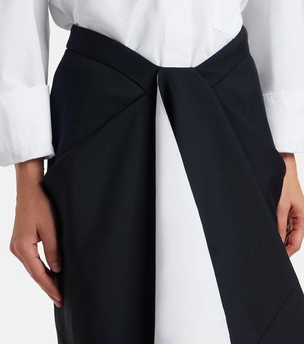 Jupe midi en laine et mohair - Givenchy - Modalova