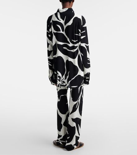 Pantalon droit à fleurs - Dries Van Noten - Modalova