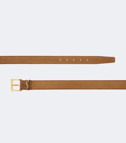 Ceinture Cassandre en daim - Saint Laurent - Modalova
