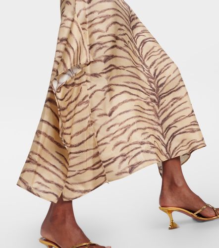 Robe midi en soie imprimée - Stella McCartney - Modalova