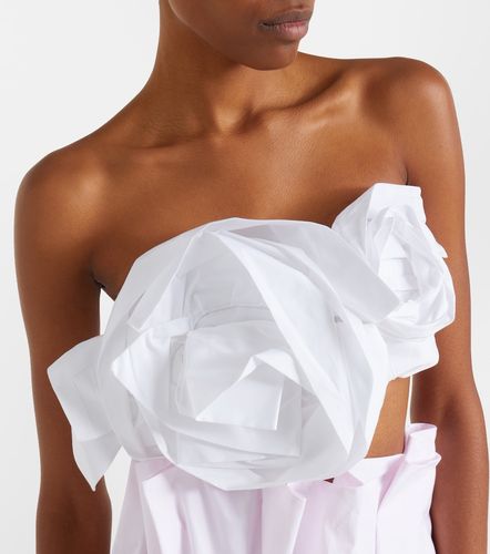 Top bandeau Rosette en popeline de coton - Simone Rocha - Modalova