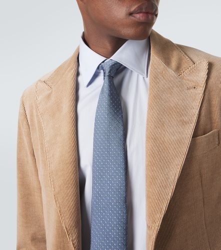 Cravate en soie à motif jacquard - Brunello Cucinelli - Modalova