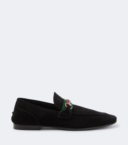 Mocassins Como Horsebit en daim - Gucci - Modalova